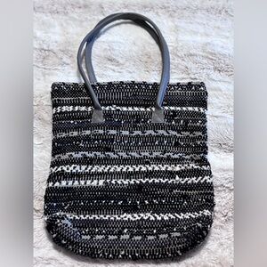Zero Waste Hand Crafted Woven Tonle Granite Sol Tote NWT